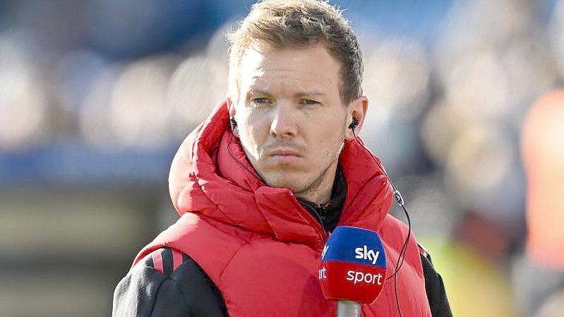 Bayern Münchens Trainer Julian Nagelsmann ist „schockiert“ über den russischen Angriff auf die Ukraine. Foto: Bernd Thissen/dpa