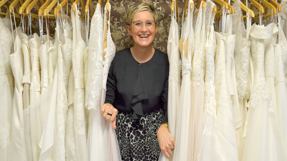 Kerstin Jordan vom Brautparadies Jordan sucht Models aller Konfektions- und Körpergrößen. Foto: Hoppe