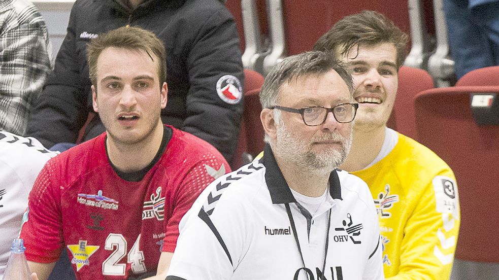 Jonas Schweigart (links) möchte die letzten Spiele mit Trainer Arek Blacha genießen. Foto: Doden