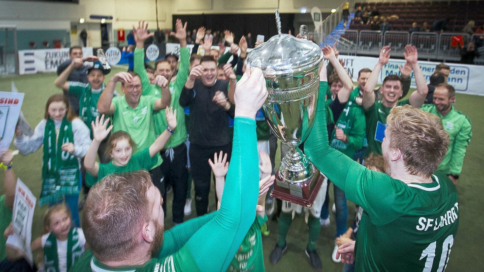 Noch gelten die Sportfreunde Larrelt als Emder Stadtmeister. Sie gewannen den Budenzauber 2019.