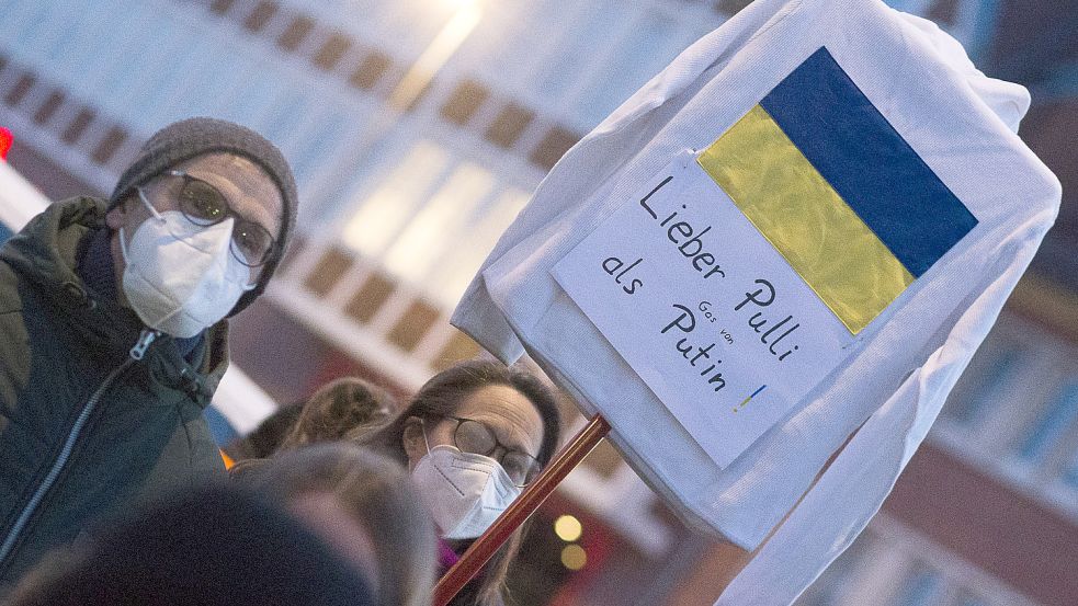 Der Protest richtet sich vor allem gegen den russischen Präsidenten.