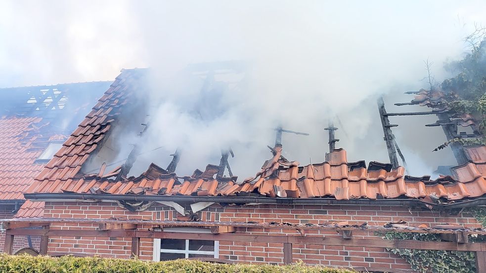 Die Feuerwehr ist am Sonntag nach Weener ausgerückt. Foto: Wolters