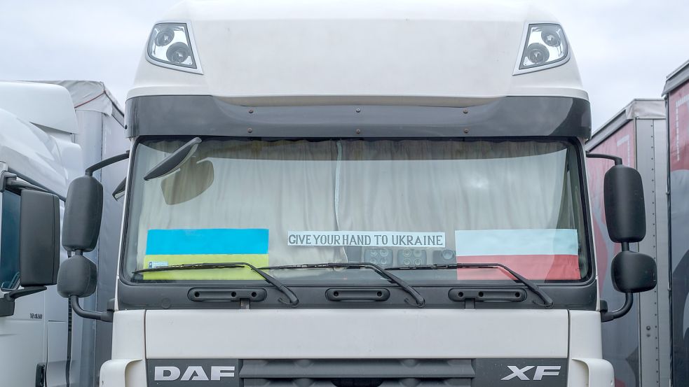 In Ostfriesland sind noch keine Fahrer aus der Ukraine oder aus Russland gestrandet. Foto: Spata/dpa