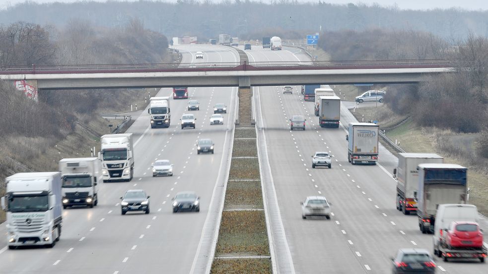 Viele Lkw-Fahrer, die auf Autobahnen und Bundesstraßen in Deutschland unterwegs sind, kommen aus der Ukraine. Foto: dpa/Martin Schutt