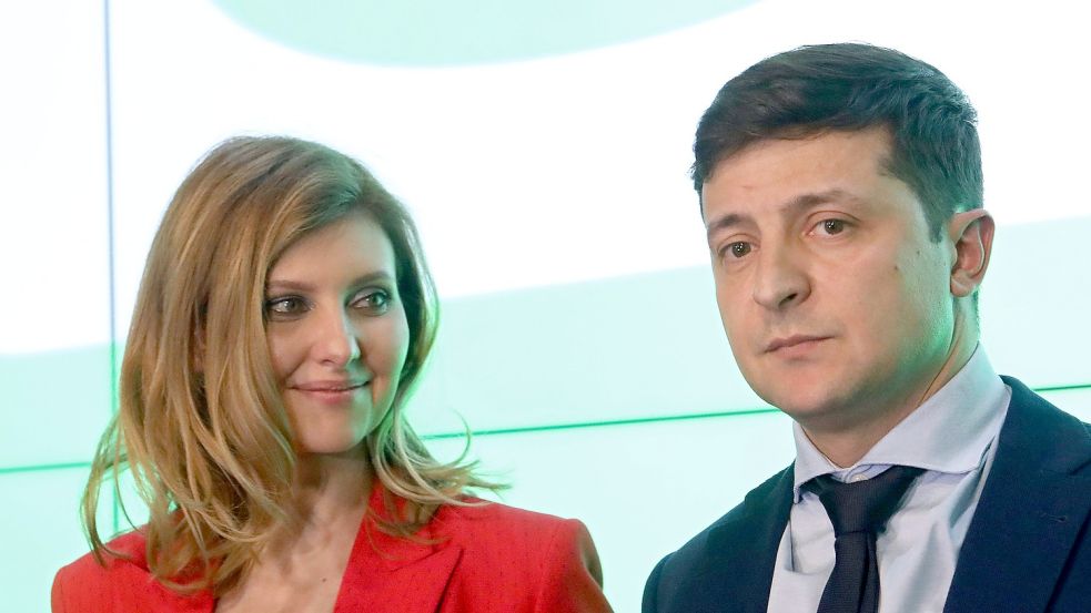 Selenskyj und seine Frau Olena Selenska im Jahr 2019. Foto: imago images / Ukrinform