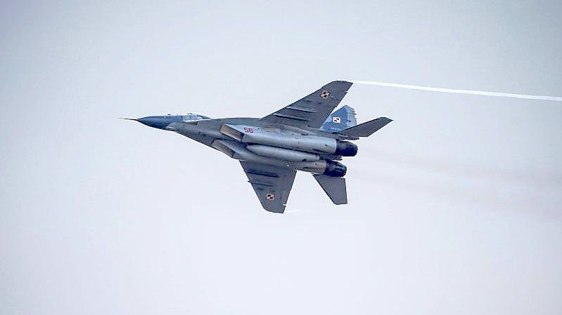Polnische Kampfflugzeuge für die Ukraine? Die USA sehen den Vorschlag kritisch. Foto: Michael Walczak/PAP/dpa