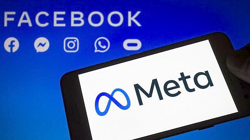 Das Logo von Meta, der neuen Dachmarke des Facebook-Konzerns. Foto: Andre M. Chang/ZUMA Press Wire/dpa