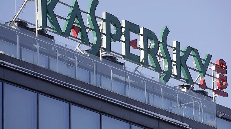 Die Zentrale des IT-Sicherheitsspezialisten Kaspersky in Moskau. Foto: Pavel Golovkin/AP/dpa