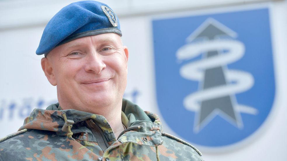 Oberstarzt Dr. Jens-Peter Evers wird die Evenburg-Kaserne verlassen. Foto: Ortgies