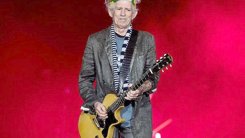 Keith Richards hat allen Grund zum Feiern. Foto: Sven Hoppe/dpa