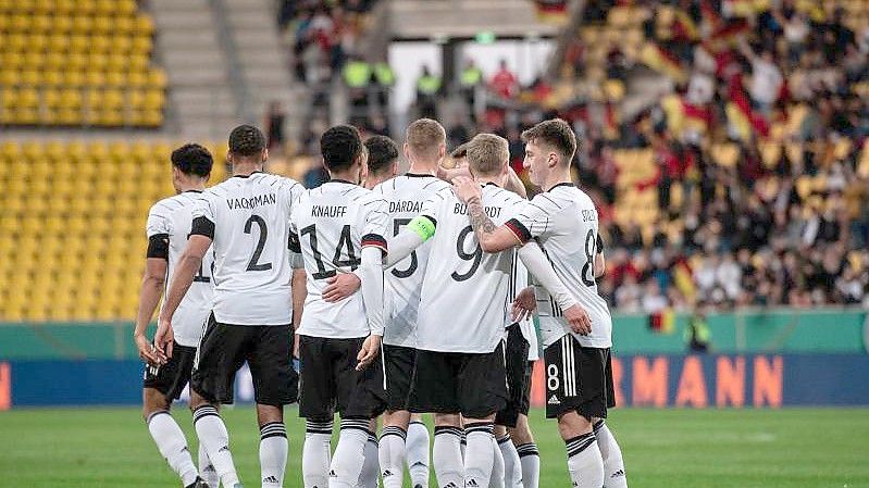Deutschlands U21-Fußballer erleben besondere Momente in Israel. Foto: Fabian Strauch/dpa
