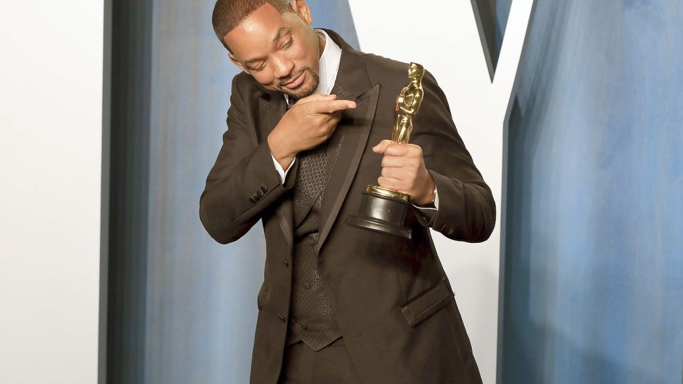 Da war wieder alles im Hollywood-Lot: Will Smith mit dem Oscar für den besten Hauptdarsteller. Foto: imago images/Future Image
