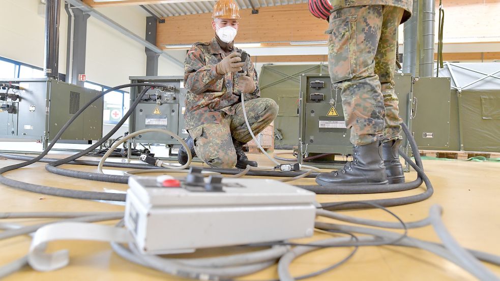 Die Trainingseinheiten des Kommando SES „Ostfriesland“ sollen künftig auch in Kooperation mit dem Heer stattfinden. Foto: Ortgies/Archiv