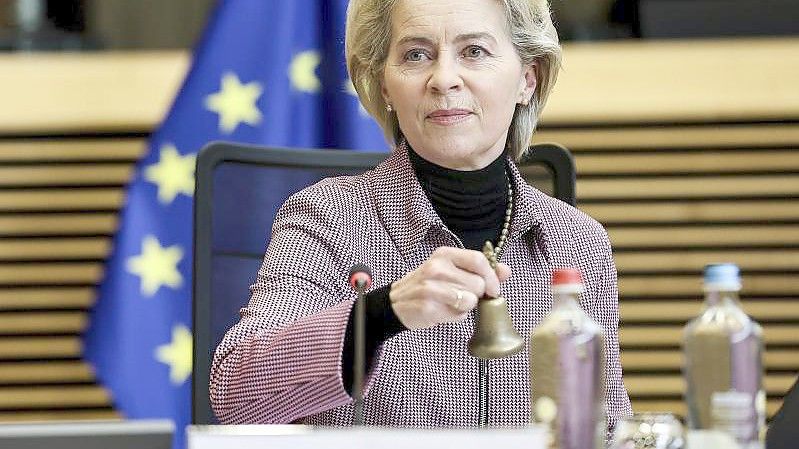Ursula von der Leyen, Präsidentin der Europäischen Kommission. Foto: Kenzo Tribouillard/Pool AFP/AP/dpa