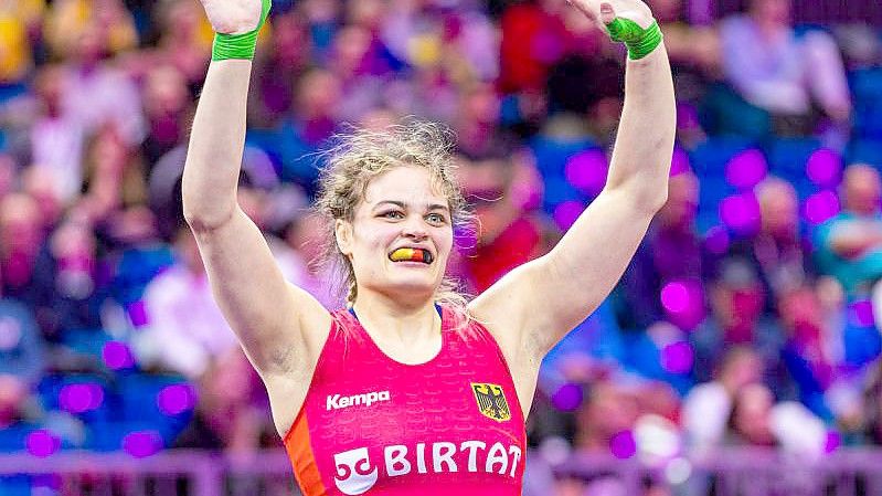 Hat bei der EM Gold geholt: Freistilringerin Anna Schell. Foto: Kadir Caliskan/United World Wrestling/dpa