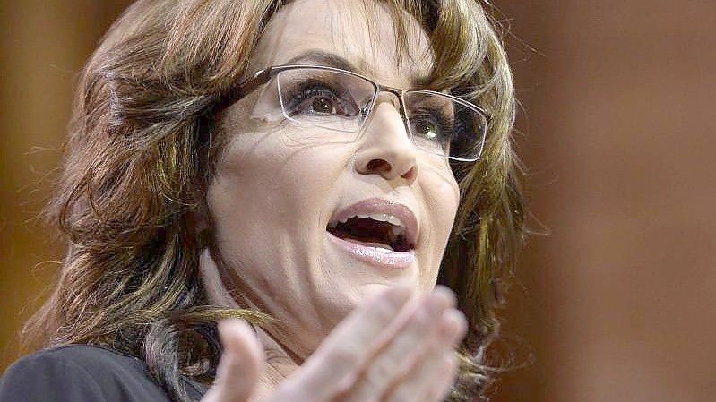 Ex-Gouverneurin Sarah Palin will sich um eine Kandidatur der Republikaner für einen Sitz im US-Repräsentantenhaus bewerben. (Archivbild). Foto: Michael Reynolds/EPA/dpa