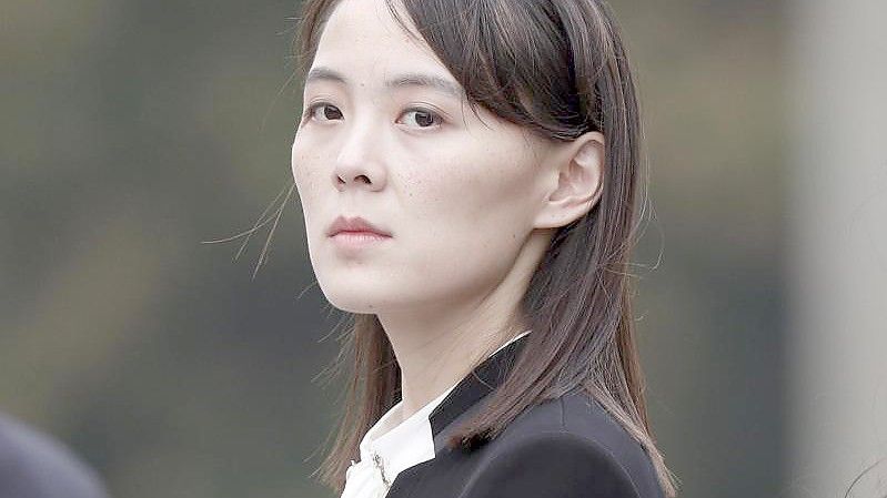 Kim Yo Jong, die Schwester von Nordkoreas Machthaber Kim Jong Un. Foto: Jorge Silva/Pool Reuters via AP/dpa