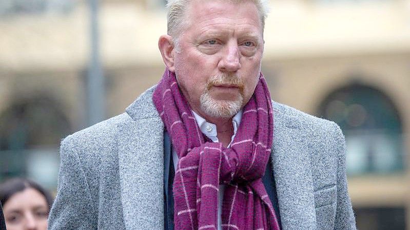 Boris Becker, ehemaliger Tennis-Profi aus Deutschland, kommt am Southwark Crown Court in London an. Foto: Tayfun Salci/ZUMA Press Wire/dpa