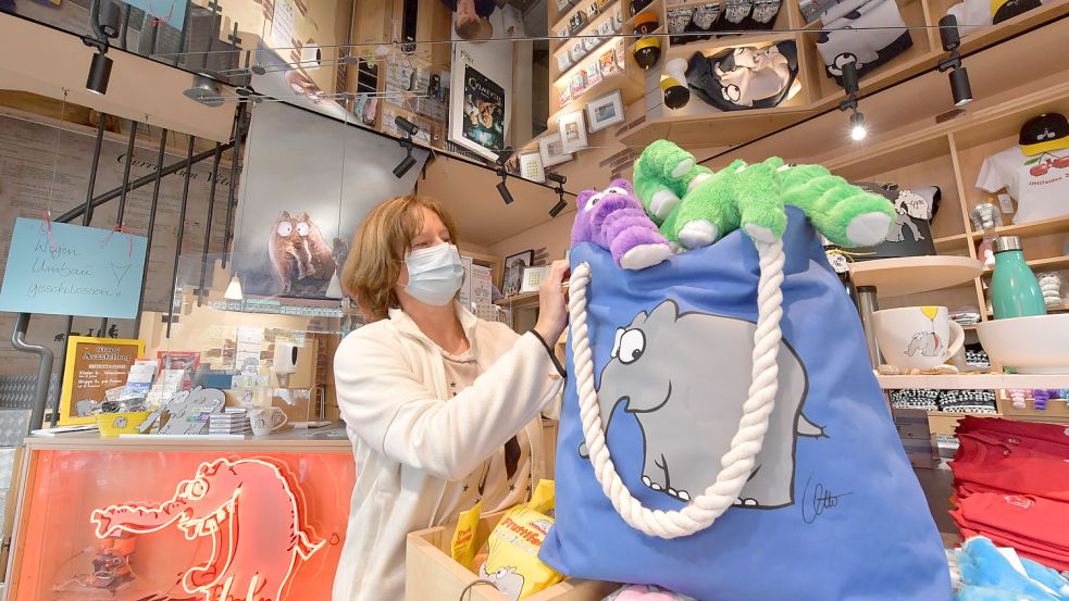 Zum Museum im Otto-Huus gehört auch ein Shop. Beides ist jetzt wieder geöffnet. Foto: Ortgies/Archiv