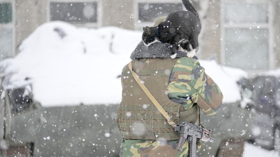 Die ukrainischen Soldaten befinden sich schon seit Jahren im Kriegszustand. Foto: dpa/AP