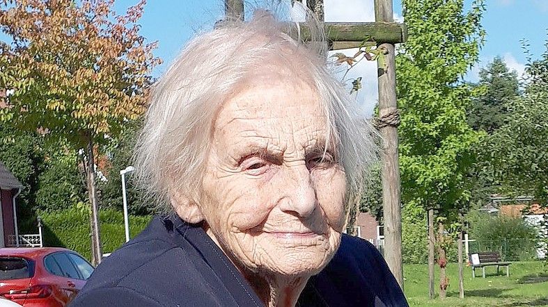 Margaretha Germer aus Emden wird an diesem Mittwoch 103 Jahre alt. Sie lebt seit gut einem Jahr in einem Pflegeheim. Foto: Privat