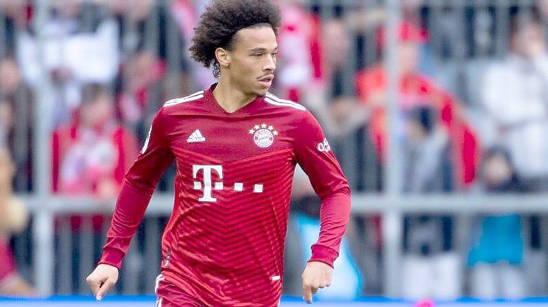 Steht gegen den FC Villarreal in der Startelf der Bayern: Leroy Sané. Foto: Sven Hoppe/dpa