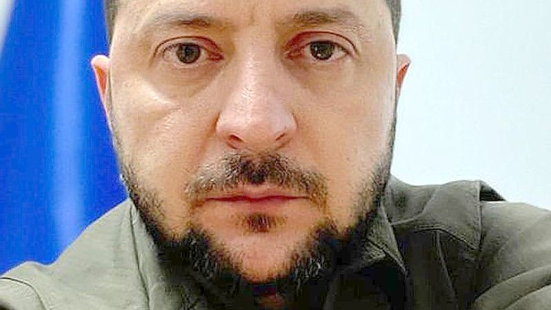 Der ukrainischen Präsidenten Selenskyj dankte allen Unterstützern der Ukraine. Foto: Ukrainian Presidency Press Offic/ZUMA Press Wire Service/dpa