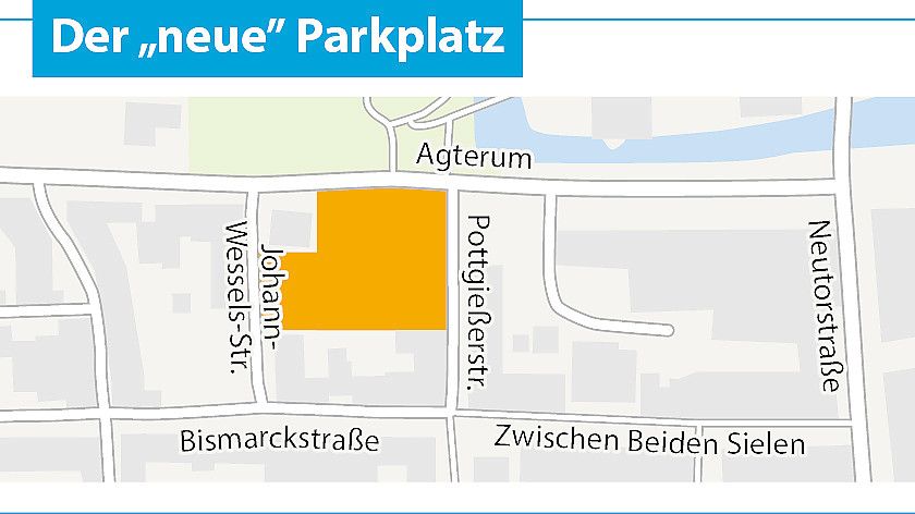 Die Wiederherstellung des Kaufhallen-Parkplätze könnte Auswirkungen auf die Verkehrsführung um dieses Karree der Innenstadt haben. Grafik: J. Will