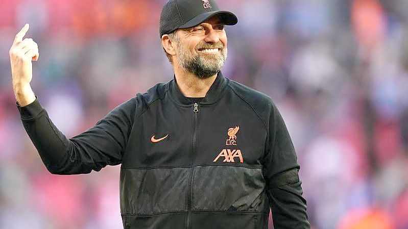 Hat mit Liverpool noch die Chance auf vier Titel: Jürgen Klopp. Foto: Adam Davy/PA Wire/dpa