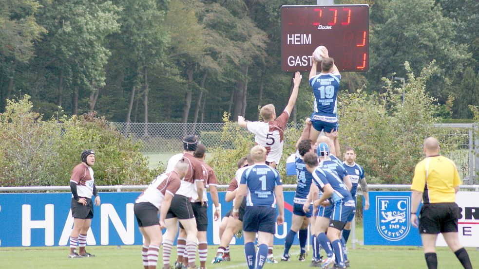 In Rastede wird bereits Rugby gespielt (Foto). Nun soll der Sport bald auch Ostfriesland erobern. Foto: Privat