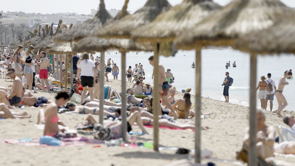 Zu Ostern hat die spanische Ferieninsel Mallorca einen Touristenansturm erlebt. Foto: dpa/Clara Margais