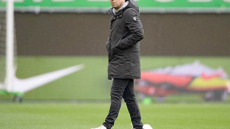 Arminia Bielefeld hat sich vier Spieltage vor Saisonende von Trainer Frank Kramer getrennt. Foto: Swen Pförtner/dpa