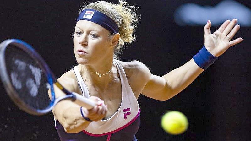 Verpasste in Stuttgart den Halbfinal-Einzug: Laura Siegemund. Foto: Tom Weller/dpa