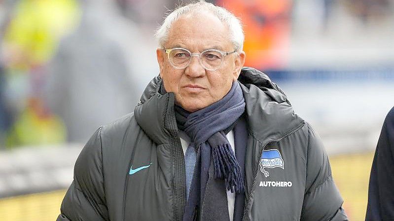 In den ersten vier Spielen unter Felix Magath holte Hertha BSC zwei Siege. Foto: Sören Stache/dpa