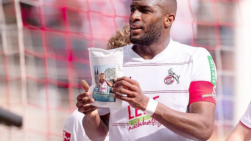 Kölns Stürmer Anthony Modeste sorgte mit seiner Kaffee-Werbung für Missstimmung. Foto: Marius Becker/dpa