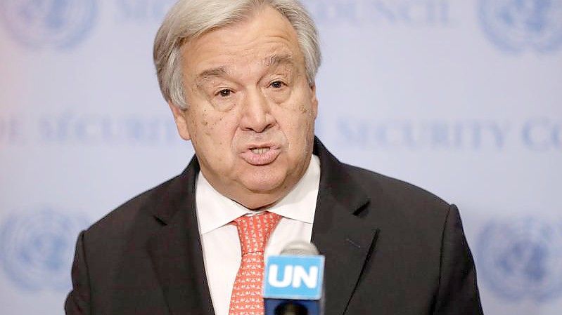 Der Generalsekretär der Vereinten Nationen, Antonio Guterres. Foto: Li Muzi/XinHua/dpa