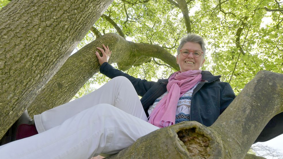 Ein Platz im Grünen ist für Reporterin Karin Lüppen unverzichtbar, denn Bäume sind ein Quell des Lebens. Foto: Ortgies