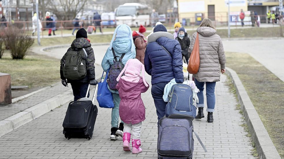 Die Zahlen der Geflüchteten könnten auf den Stand von 2015/2016 steigen. Der Landkreis Aurich bereitet sich vor. Foto: Aimo-Koivisto/dpa