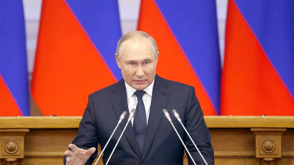 Dreht am Gashahn: der russische Diktator Wladimir Putin. Foto: Demyanchuk/dpa