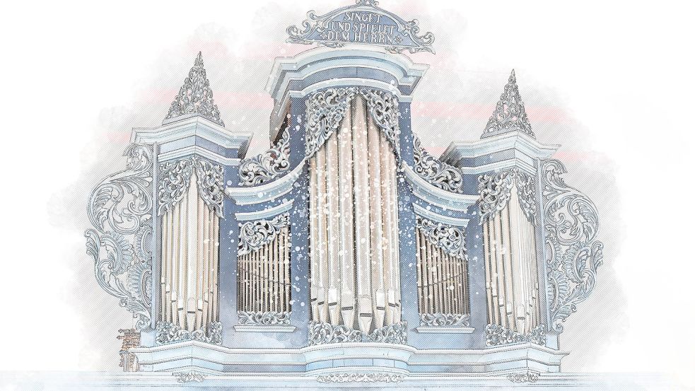 Die Orgel in Bagband hat 14 Register. Foto: Ortgies