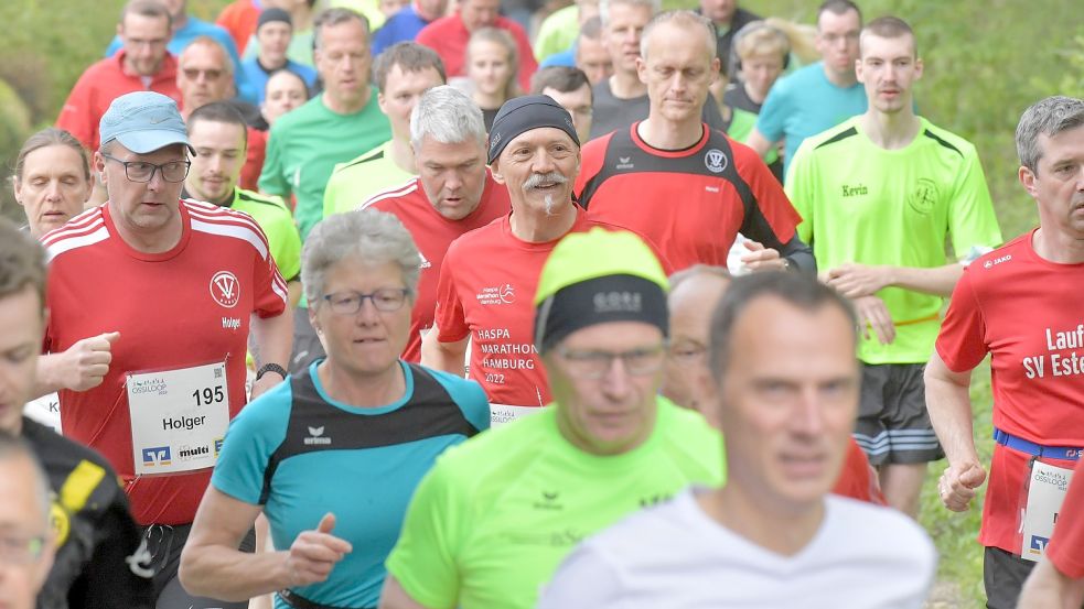 Insgesamt 905 Läuferinnen und Läufer gingen bei der ersten Etappe des Ossiloops 2022 an den Start. Foto: Ortgies