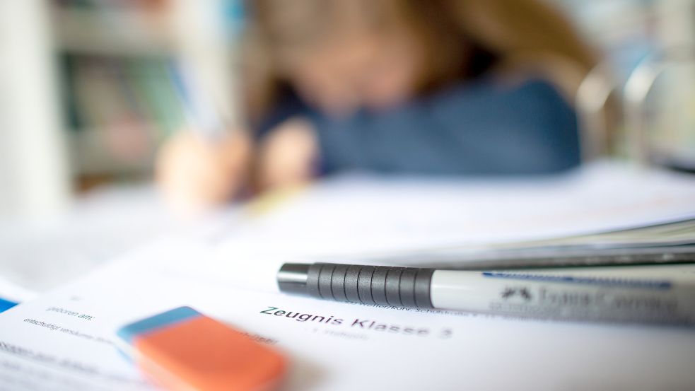 Wenn die Versetzung gefährdet ist, informieren Schulen Eltern in der Regel mit einem Hinweis im Halbjahreszeugnis. Verschlechtert sich die Leistung erst später, gibt es einen sogenannten blauen Brief. Symbolfoto: Dpa