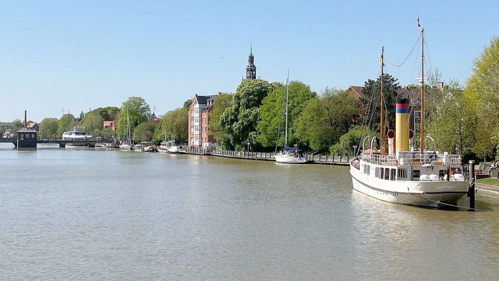 Der Leeraner Hafen bietet ein traumhaftes Panorama. Foto: Kierstein