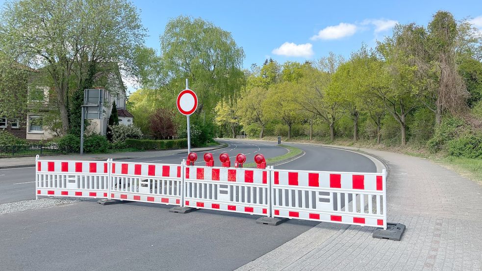 Der Stadtring ist ab der Spier-Kreuzung in Richtung Bunde gesperrt. Foto: Kierstein/Archiv