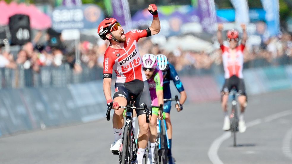 Thomas de Gendt hat die 8. Etappe des Giro d’Italia. Foto: Massimo Paolone/LaPresse/AP/dpa