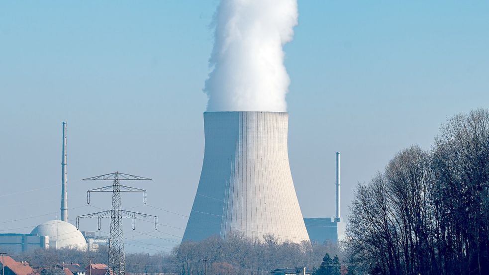 Atomkraftwerk (AKW) Isar 2. Deutschland stimmt gegen ein von der EU-Kommission vorgeschlagenes Nachhaltigkeitslabel für Atomkraft. Foto: Armin Weigel/dpa