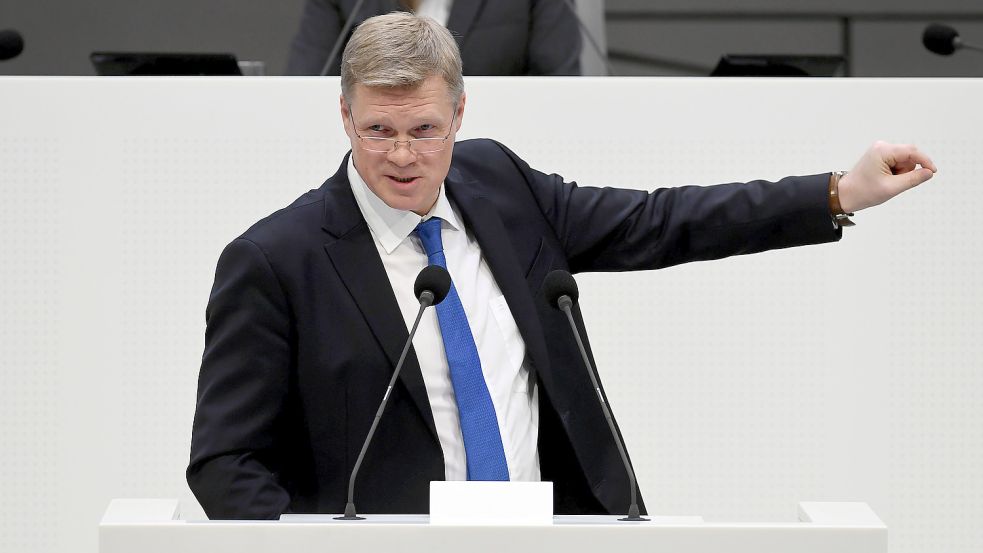 Setzt sich für den Wasserstoff ein: der Landtagsabgeordnete Ulf Thiele (CDU). Foto: Hollemann/dpa