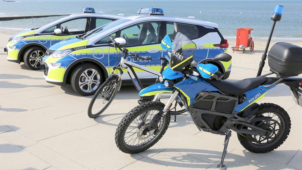 Die Polizei auf Borkum bestreitet ihre Einsätze bereits per E-Antrieb. Foto: Polizei Osnabrück