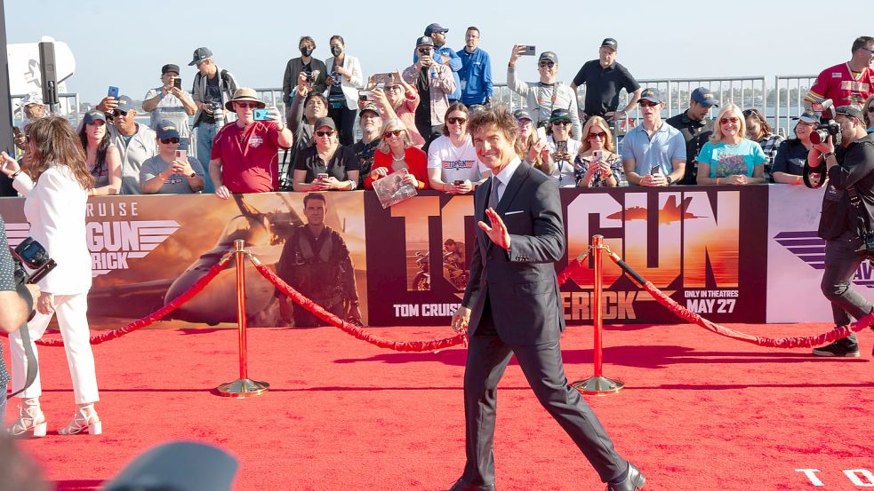 Tom Cruise auf der Weltpremiere von „Top Gun: Maverick“ am 04. Mai in San Diego, Kalifornien. Foto: IMAGO/MediaPunch