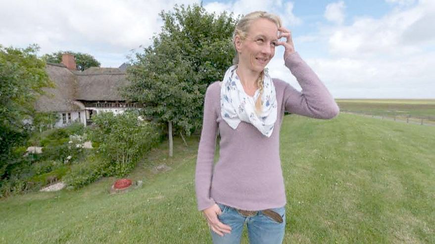 Hooges Bürgermeisterin Katja Just sucht einen „Kümmerer“ für die kleine Insel. Foto: Michael Ruff